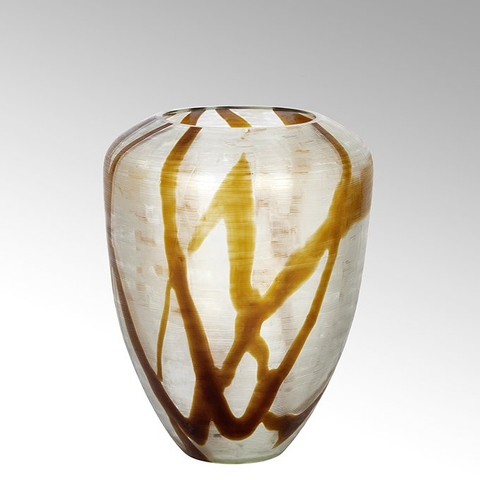 Lambert Milena Glas Vase, handgeschliffen