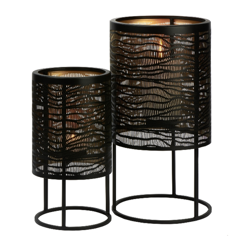 Lambert Hiroko Kerzensäule XS schwarz/gold
