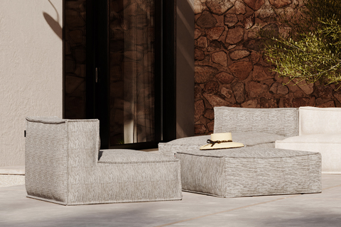 Roolf Living Silky Sitzpouf anthrazit