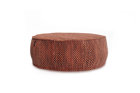 Roolf Living Silky Rundpouf terrakotta
