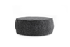 Roolf Living Silky Rundpouf grau