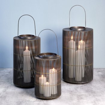 Lambert Kananga Laterne Drahtgeflecht klein