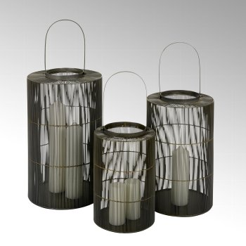 Lambert Kananga Laterne Drahtgeflecht klein