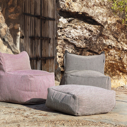 Roolf Living Dotty Sitzpouf S weiß