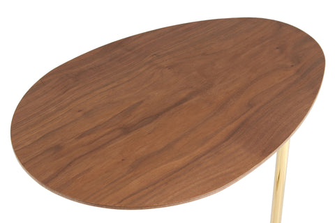Beistelltisch Germini 525 Gold / Braun