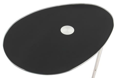Beistelltisch Germini 525 Silber / Schwarz