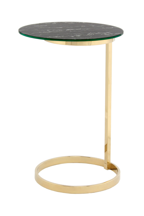 Beistelltisch Pfingstrose 525 Gold / Schwarz