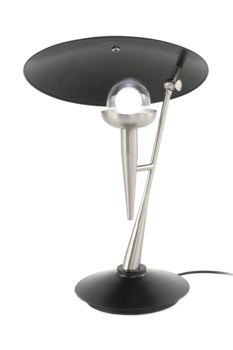 Tischlampe Flora 125 Silber / Schwarz