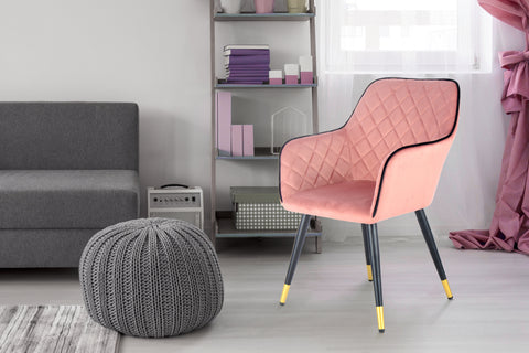 Stuhl Allium 525 Rosa / Schwarz