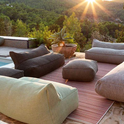Roolf Living Dotty Sitzpouf S pastellblau
